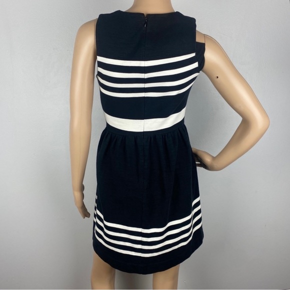 MADEWELL BLACK STRIPED MINI DRESS - Picture 8 of 10